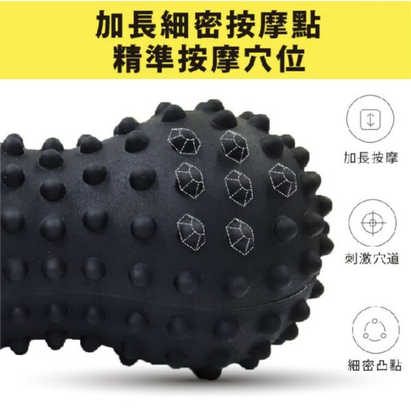 muva 黑金剛舒筋花生球 按摩球 舒筋球 健身球 刺蝟球 筋膜球 SA8ER02：圖片 7