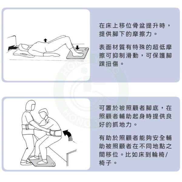 弘采 8040 止滑墊 小型止滑墊 移位止滑墊  病患移位 弘采介護 RoMedic 移位輔具