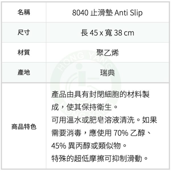 弘采 8040 止滑墊 小型止滑墊 移位止滑墊  病患移位 弘采介護 RoMedic 移位輔具