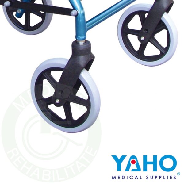 【免運】耀宏 YH132-2 鋁合金四輪車 助行車 助步車 帶輪 助行器 YAHO