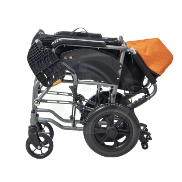 均佳 JW-350 鋁合金掀腳輪椅 (看護型) 可收合輪椅 輕便輪椅 輕量型輪椅 機械式輪椅 手動輪椅