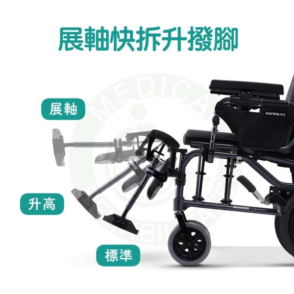 【免運】Karma 康揚 潛隨挺502 KM-5000.2 高階照護款高背輪椅 高背 輪椅