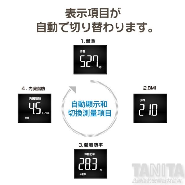 TANITA 四合一體組成計 FS-102 (3色) 體脂計 體重計