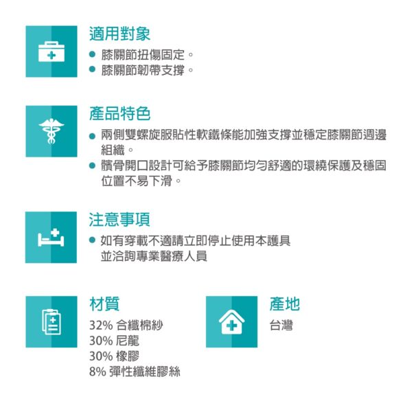 【THC】膝關節加強型護膝 開口護膝 H0018 護膝 膝關節 扭傷 護具 居家醫療