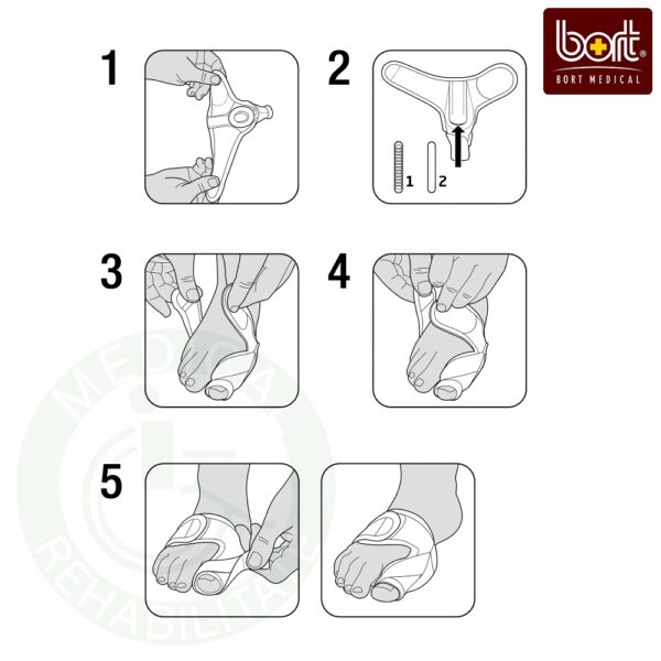 【BORT】德國新一代拇趾護具 (S~L) 分左右腳 日用型拇趾固定夾板 護具 拇趾護具 居家醫療