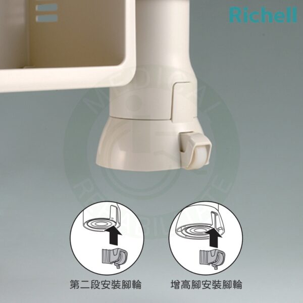 Richell 可攜式舒適便座MS型 馬桶椅 便器椅 塑膠座墊 REC45601象牙白 45603深咖啡 利其爾
