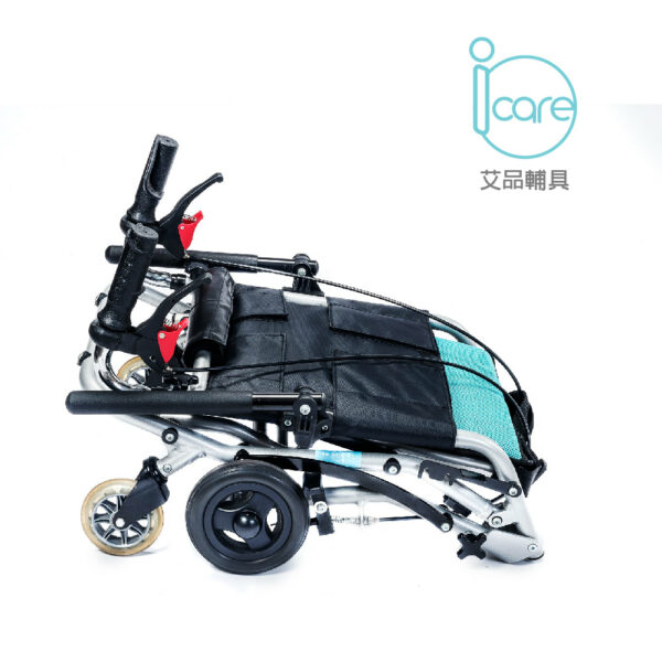 Icare 艾品 IC-300 旅行輕便款 輪椅 照護運輸椅 可收合 輕便型 鋁合金 輪椅 外出輪椅：圖片 2