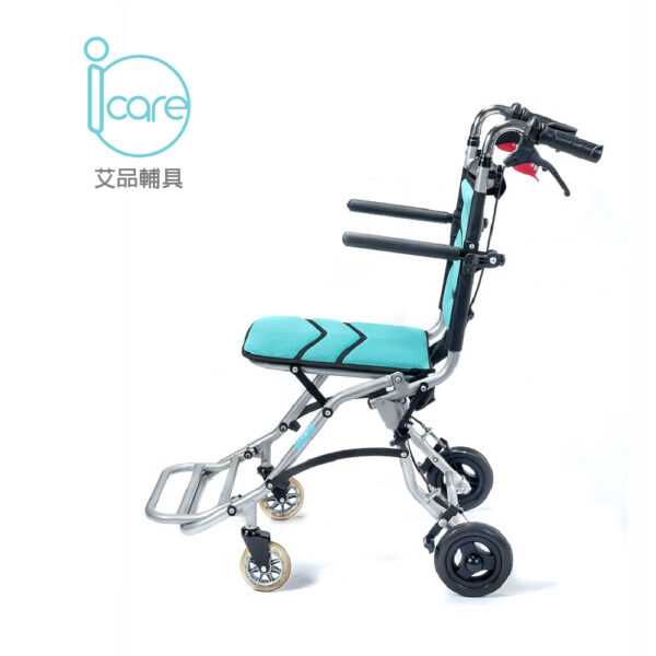 Icare 艾品 IC-300 旅行輕便款 輪椅 照護運輸椅 可收合 輕便型 鋁合金 輪椅 外出輪椅：圖片 5