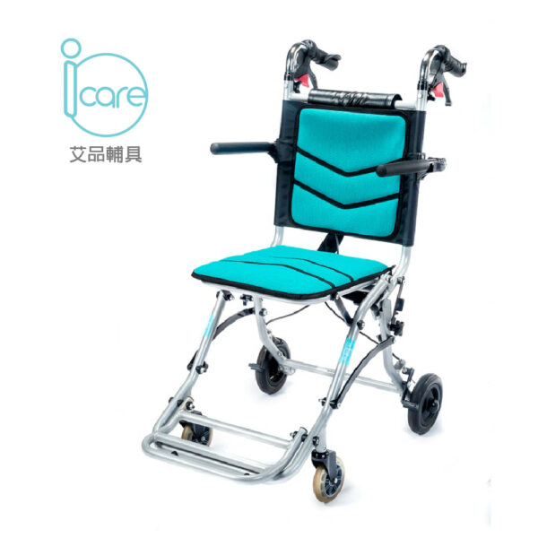 Icare 艾品 IC-300 旅行輕便款 輪椅 照護運輸椅 可收合 輕便型 鋁合金 輪椅 外出輪椅：圖片 3