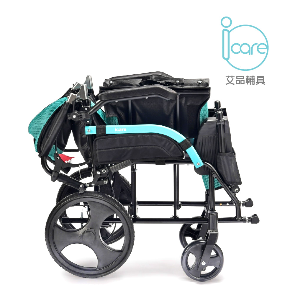 Icare 艾品 IC-510 鋁合金流線型輪椅 可收納 可掀手 踏板高度可調整 輕量 輪椅 符合補助:圖片 2