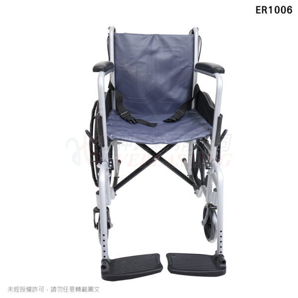 恆伸 ER1006 鐵製輕量化烤漆雙煞輪椅 鐵製拆腳輪椅 手動輪椅 輪椅：圖片 4
