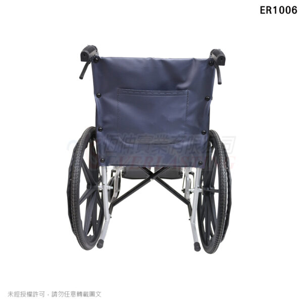 恆伸 ER1006 鐵製輕量化烤漆雙煞輪椅 鐵製拆腳輪椅 手動輪椅 輪椅：圖片 3